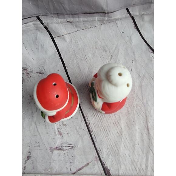 1987 Enesco Chris Davenport Santa Mrs Clause Salt & Pepper Holding S & P Letter - Picture 9 of 11